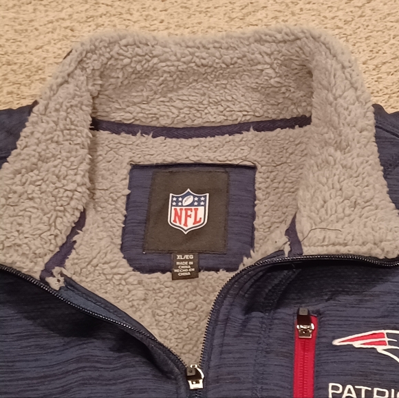 Men's New England Patriots G III Full Zip Fleece Lined Jacket Size XL - Picture 2 of 11